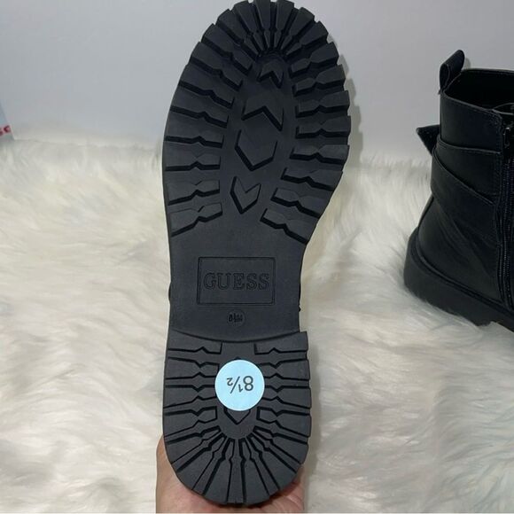 Guess Los Angeles Women’s Ankle Combat Boots Lace Up Black Size 8.5 NOWT - Picture 9 of 14